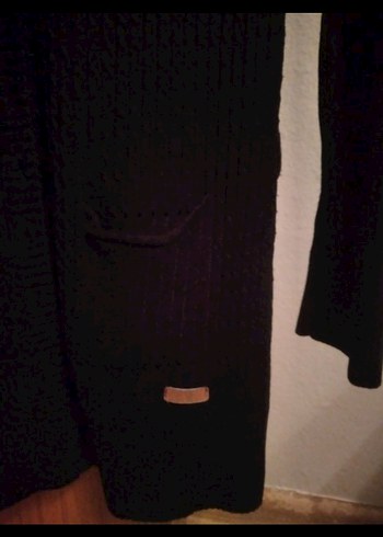 Siyah Uzun Kollu İnce Triko Hırka - Görsel 6