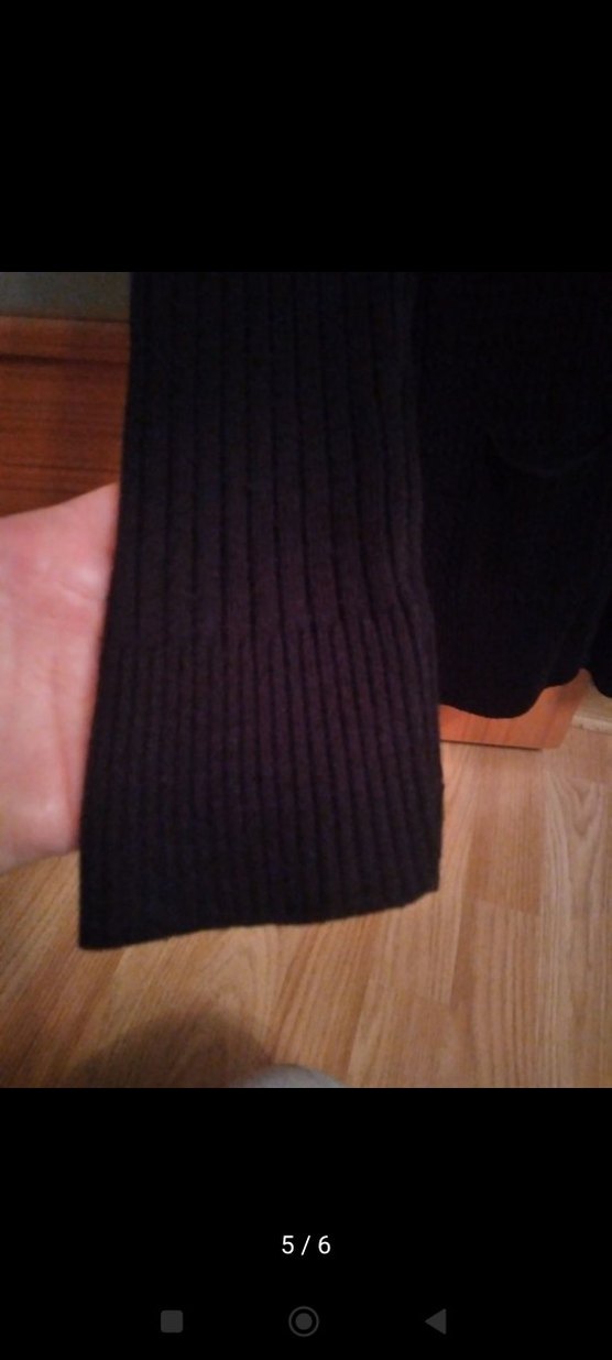 Siyah Uzun Kollu İnce Triko Hırka - Görsel 5