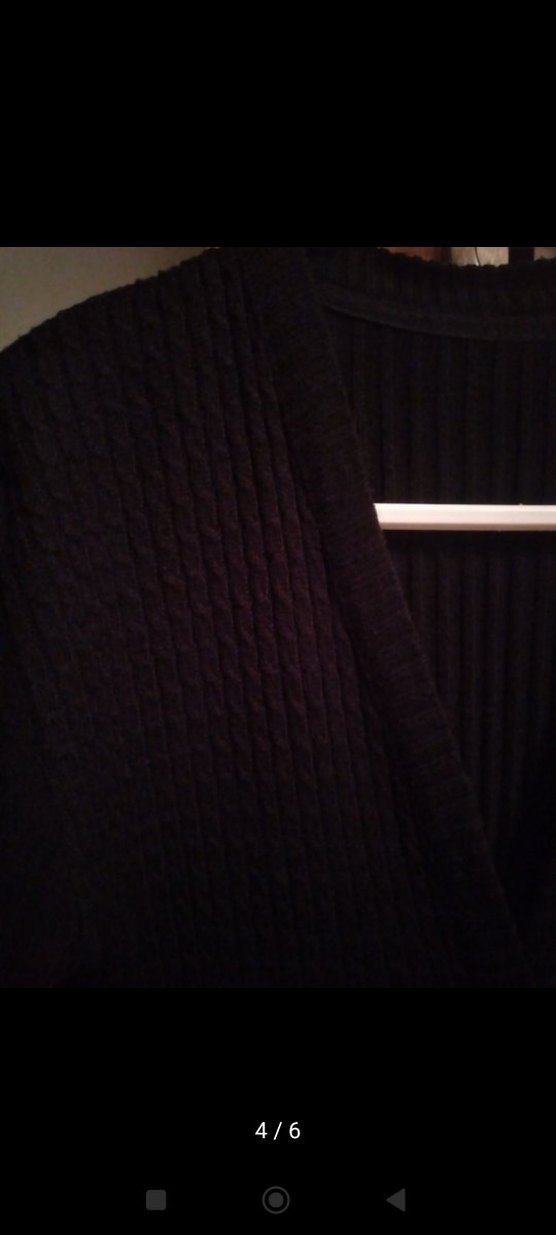 Siyah Uzun Kollu İnce Triko Hırka - Görsel 4