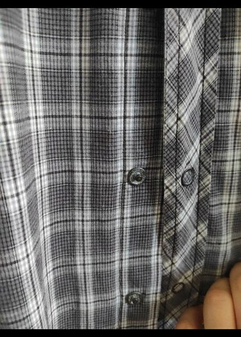 Gri Erkek Pamuklu Düğmeli Gömlek - Görsel 11