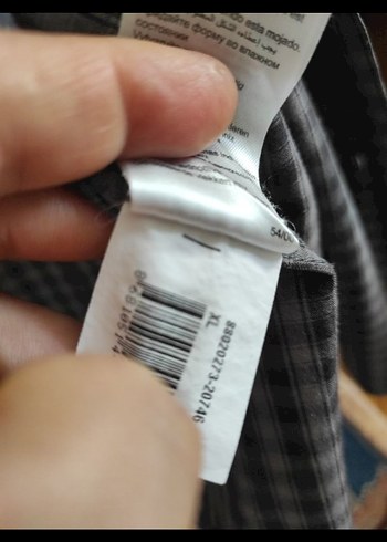 Gri Erkek Pamuklu Düğmeli Gömlek - Görsel 4