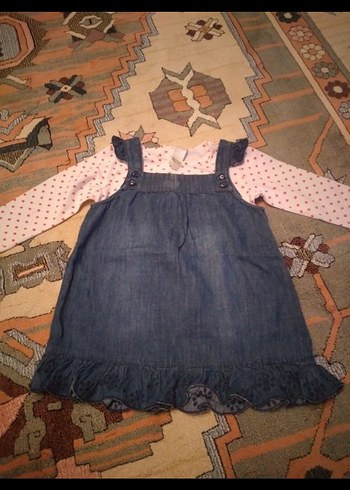 Gri Uzun Kollu Bebek Kız Takımı - Görsel 2