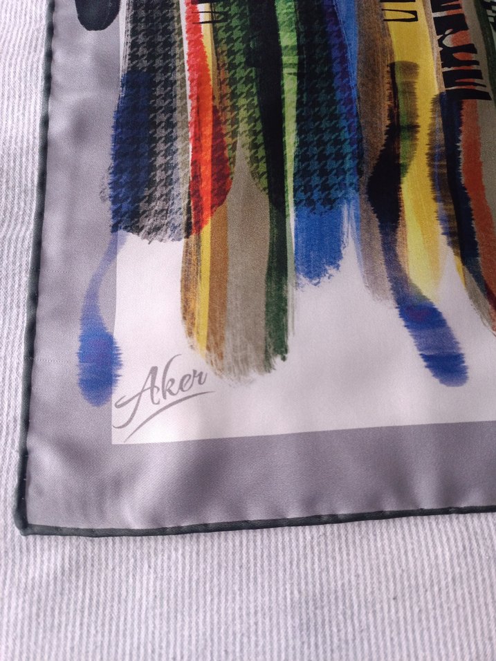 Aker İpek eşarp - Görsel 2