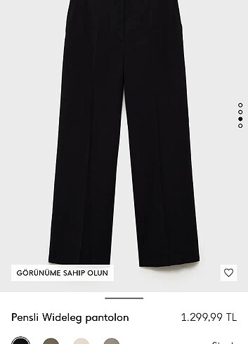 36 Beden siyah Renk Mango pantalon