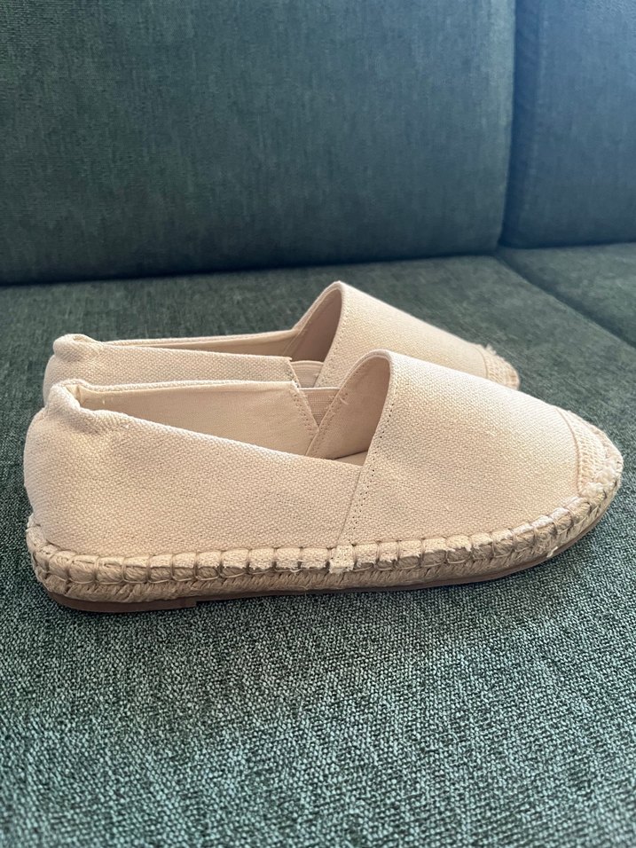 Bej Keten Kadın Espadril - Görsel 2