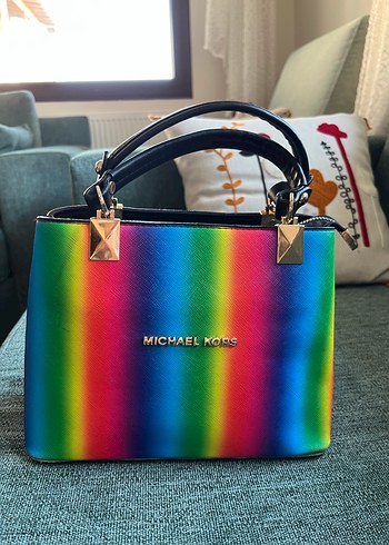 Michael Kors Michael Kors Renkli Tie-Dye Kadın Çanta