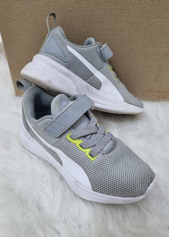 Gri Erkek Çocuk Spor Ayakkabı Cırt Cırtlı