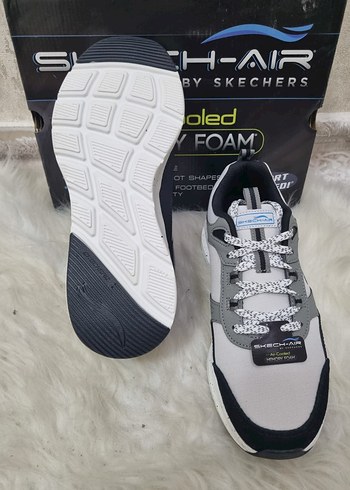 Skechers H-Air Gri Erkek Spor Ayakkabı - Görsel 5