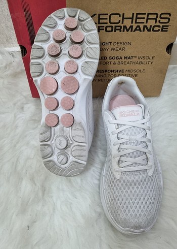 39 Beden Skechers Beyaz Kadın Spor Ayakkabı