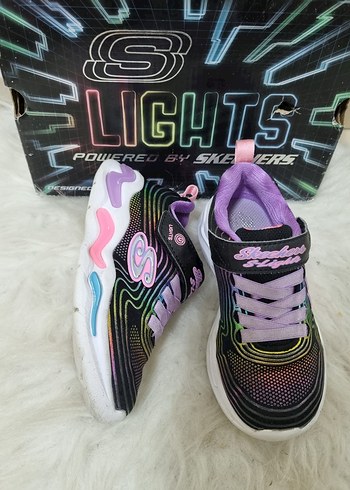 27 Beden Skechers Renkli Kız Çocuk Spor Ayakkabı