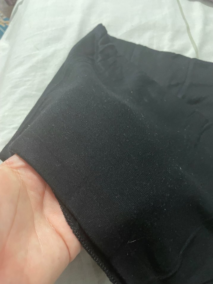 Siyah Kadın pamuk Şal - Görsel 3