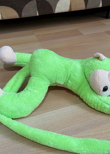 Yeşil Uzun Kollu Peluş Maymun Oyuncak - Görsel 2