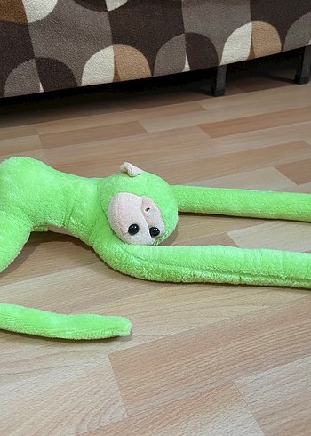 Yeşil Uzun Kollu Peluş Maymun Oyuncak - Görsel 4