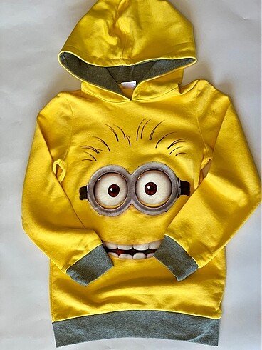 Minion Baskılı Çocuk Sweatshirt 8 Yaş