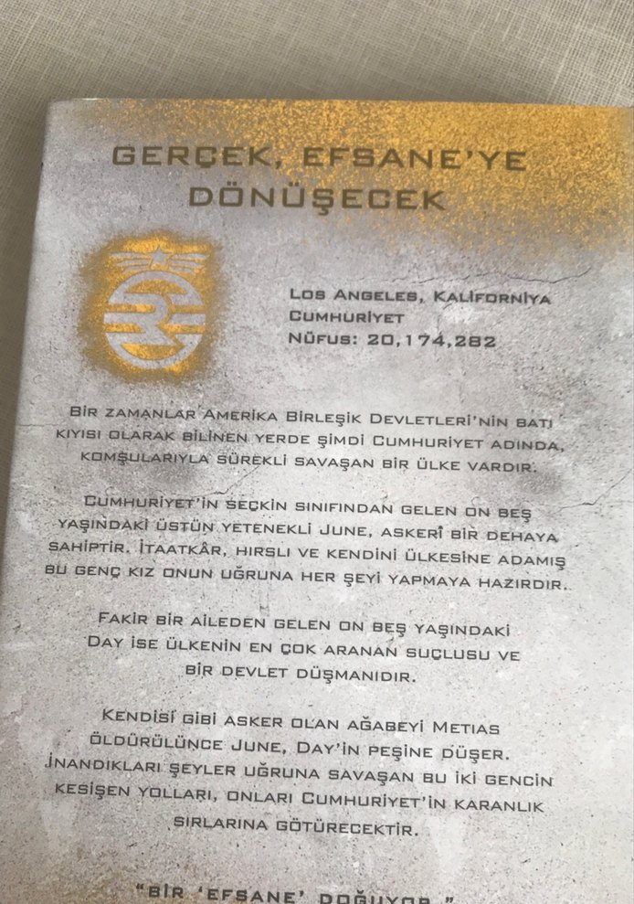 Efsane - Marie Lu - Görsel 2