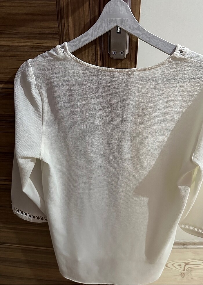 Koton bluz beyaz - Görsel 3
