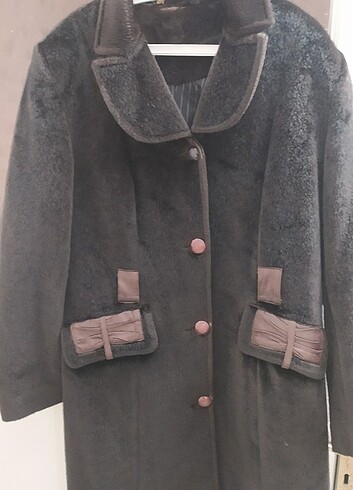 xl Beden Peluş Kürklü Mont
