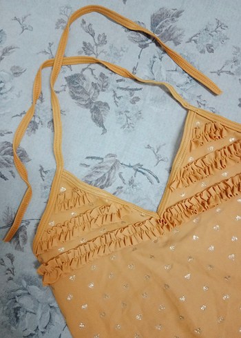 Wenice Fırfırlı Askılı Kız Çocuk Mayo - Görsel 2