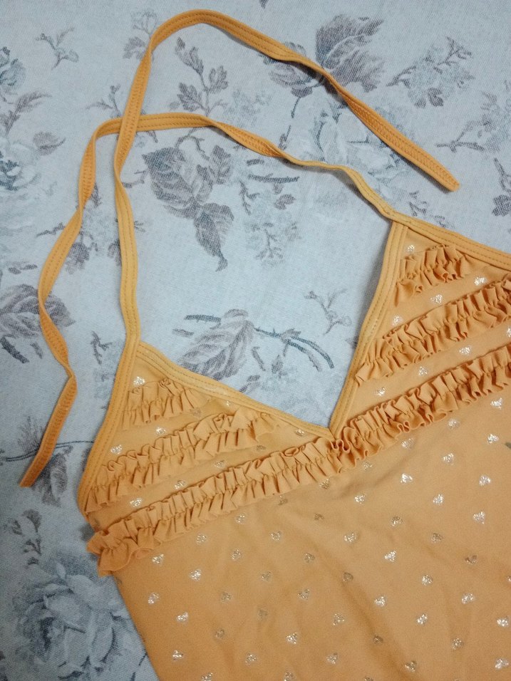 Wenice Fırfırlı Askılı Kız Çocuk Mayo - Görsel 2