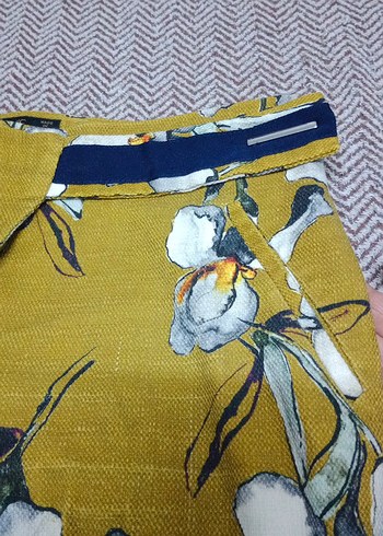 Zara Desenli Kumaş Kadın Pantolon - Görsel 2