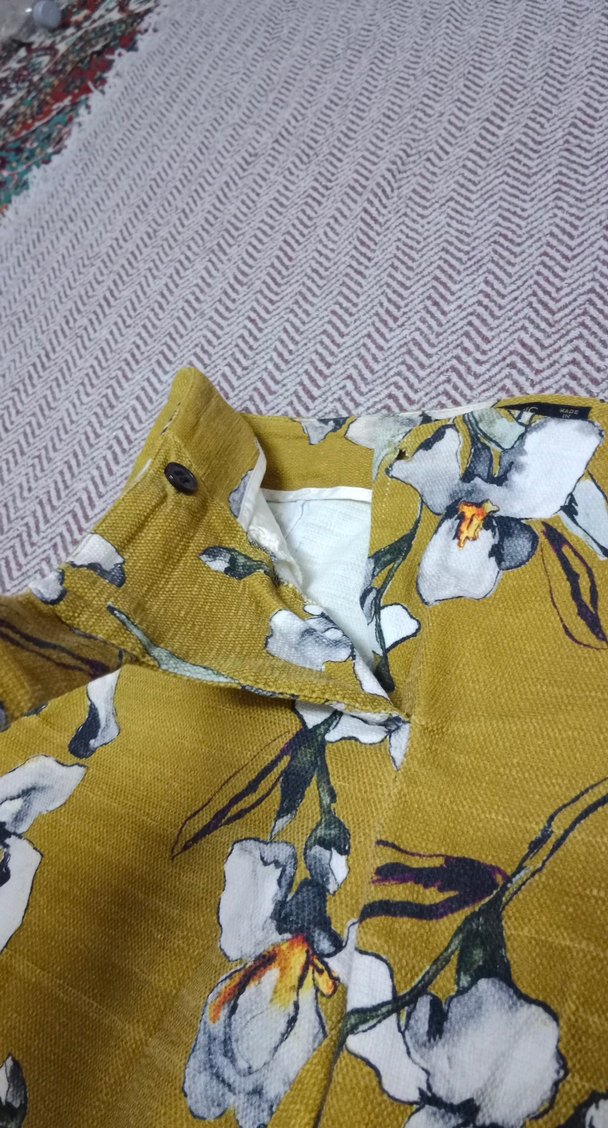 Zara Desenli Kumaş Kadın Pantolon - Görsel 3