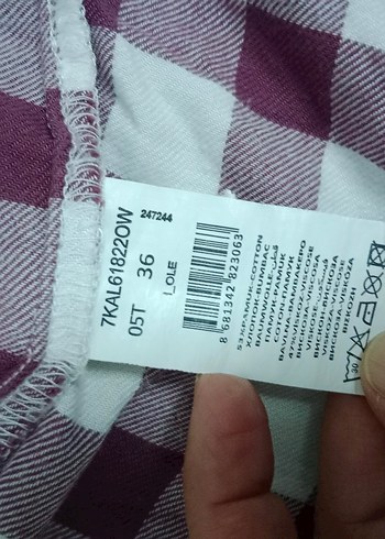 Koton Bordo Gömlek Kadın - Görsel 3