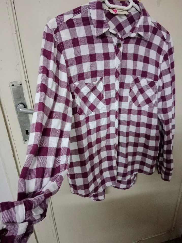 Koton Bordo Gömlek Kadın - Görsel 5