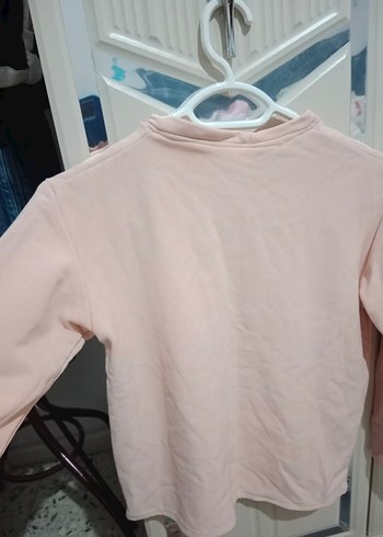 Kız Çocuk Pudra Pembe Uzun Kollu Basic Tişört - Görsel 2