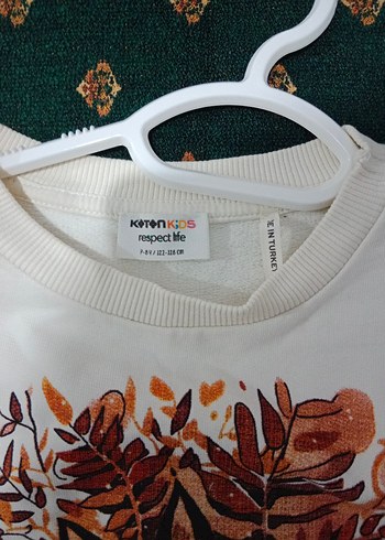 Koton kız Çocuk Beyaz Baskılı Sweatshirt - Görsel 5