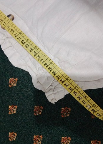 Koton Düğmeli Beyaz Keten Kız Çocuk Pantolon - Görsel 4