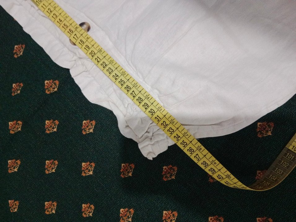 Koton Düğmeli Beyaz Keten Kız Çocuk Pantolon - Görsel 4