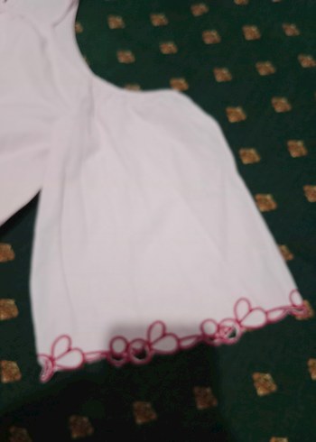 Koton Pembe Straplez Nakışlı Bluz - Görsel 2