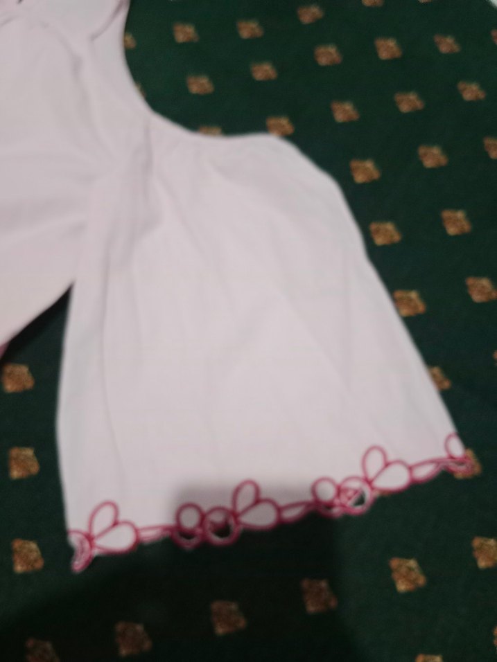 Koton Pembe Straplez Nakışlı Bluz - Görsel 2