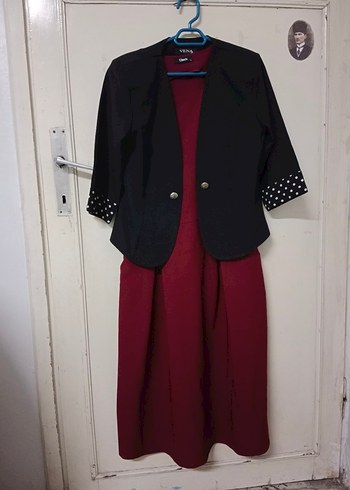 Düğmeli Siyah Mini Kadın Blazer Ceket - Görsel 6