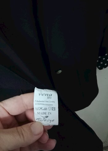 Düğmeli Siyah Mini Kadın Blazer Ceket - Görsel 4