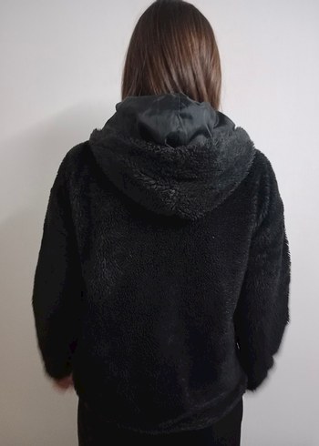 Siyah Peluş Kadın Ceket - Görsel 3