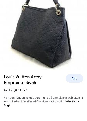 Louis Vuitton 1.Sınıf Replika Siyah Kol Çantası 