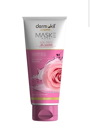 DERMOKİL gül jel maske 75ml