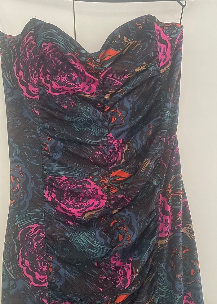 Straplez elbise - Görsel 2