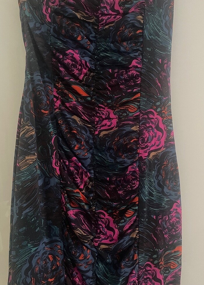 Straplez elbise - Görsel 3