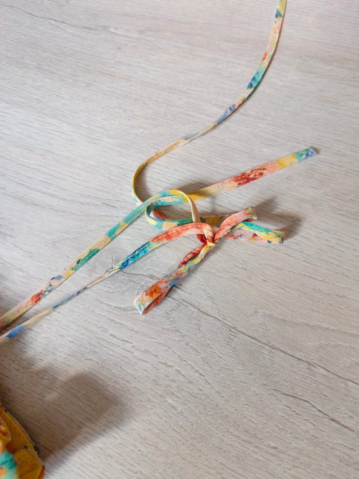 Renkli Bohem Kız Elbisesi - Görsel 5