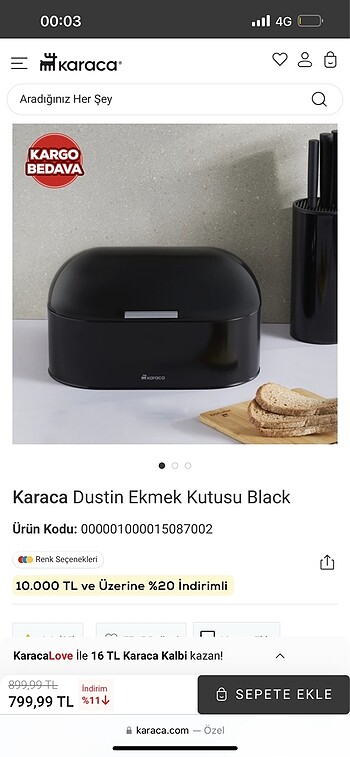 Karaca ekmeklik