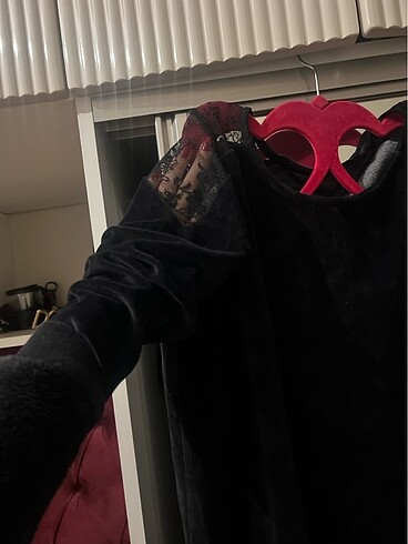 Kadife elbise - Görsel 9