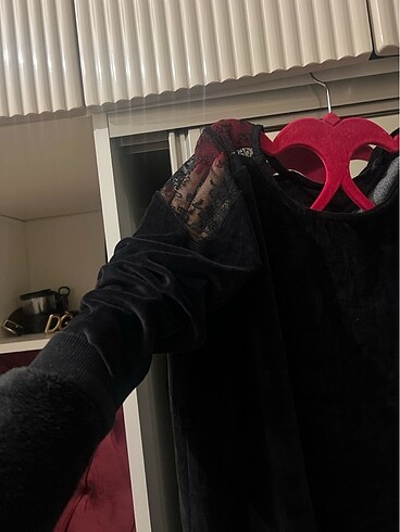 Kadife elbise - Görsel 8