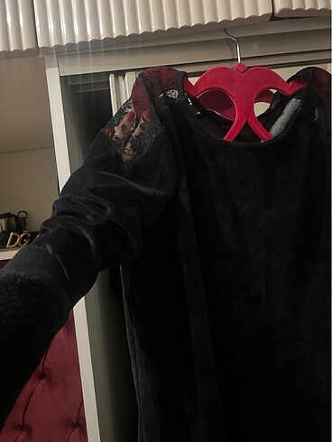 Kadife elbise - Görsel 10