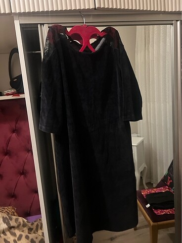 Kadife elbise - Görsel 12