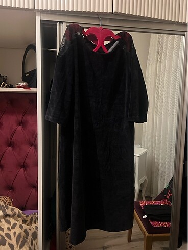 Kadife elbise - Görsel 13