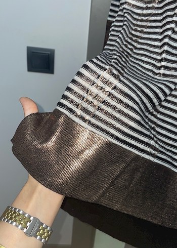 Çizgili parlak tunik tarzı - Görsel 2