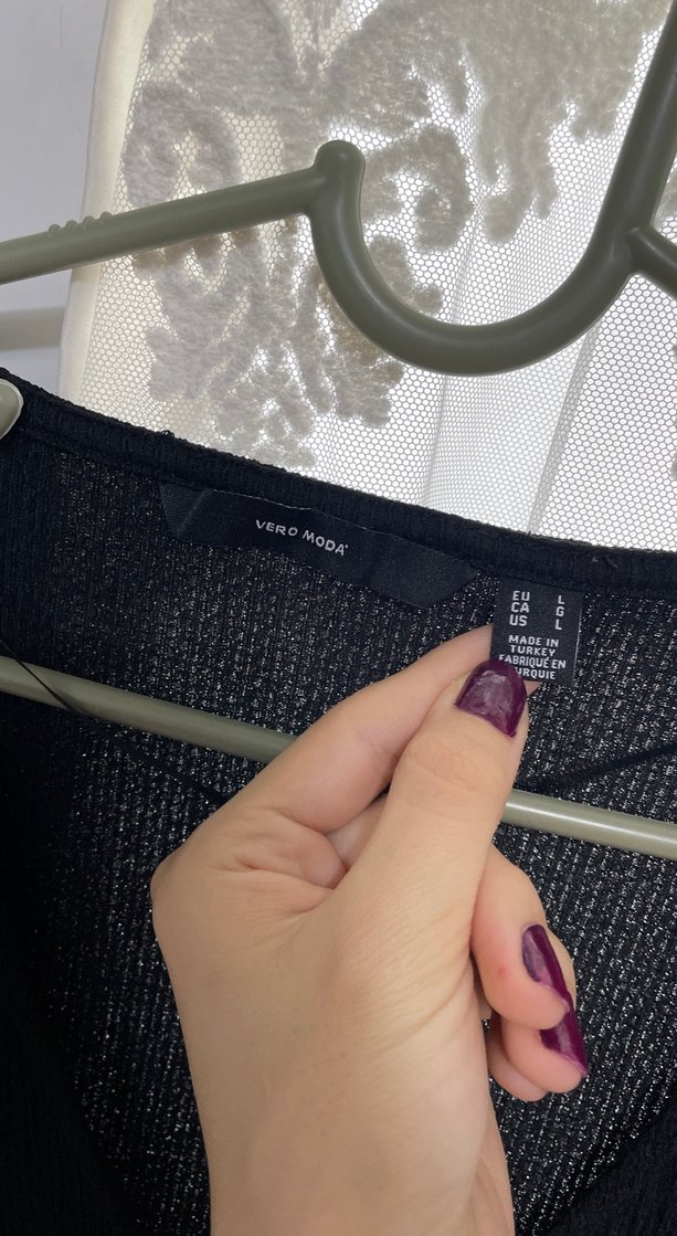 V Yaka Drapeli Siyah Midi Elbise - Görsel 2