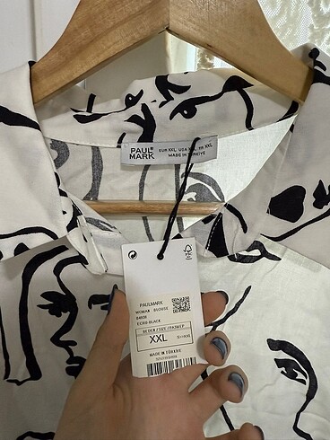 xxl Beden Hiç giyilmedi etiketli çok şık bir gömlek